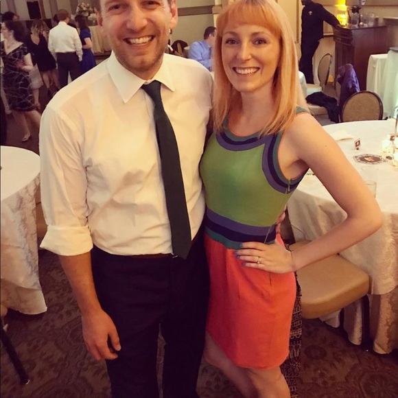 Bright Color Block Dress - Picture 2 of 6